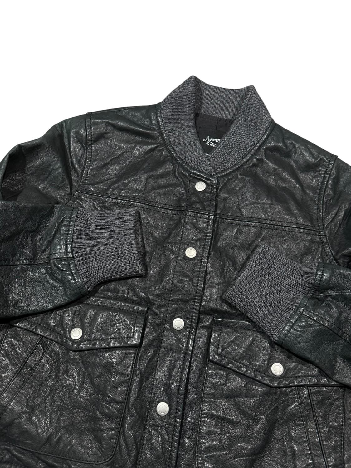 Another Edition 어나더 에디션 암패치 리얼레더 자켓 상품이미지2