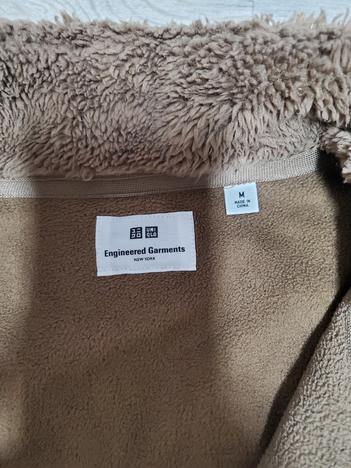 [M] 유니클로 x 엔지니어드가먼츠 플리스 후리스 자켓 브라운 상품이미지5