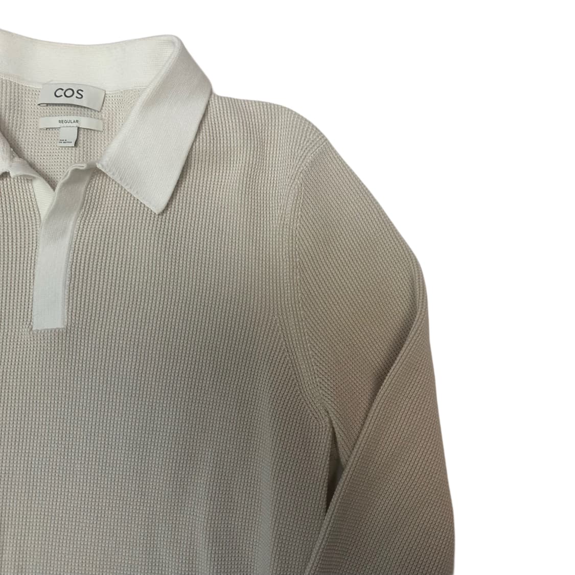 코스 미니멀 아이보리니트카라티 M 상품이미지2