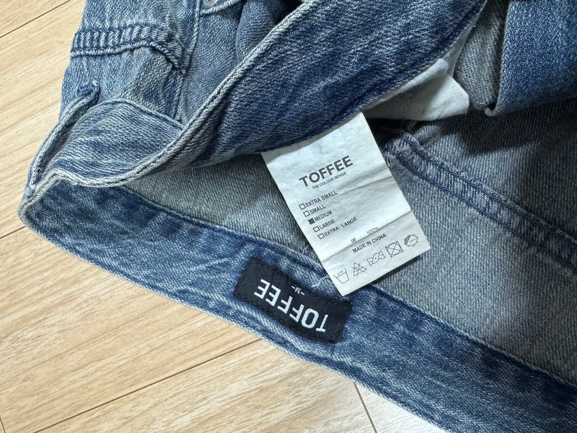 토피 섬머데님 와이드팬츠 빈티지블루 m 29-30 상품이미지4