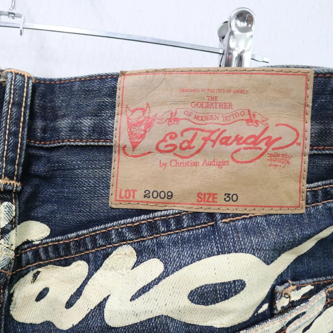 에드 하디 자수 포인트 데님 팬츠 65509 상품이미지9