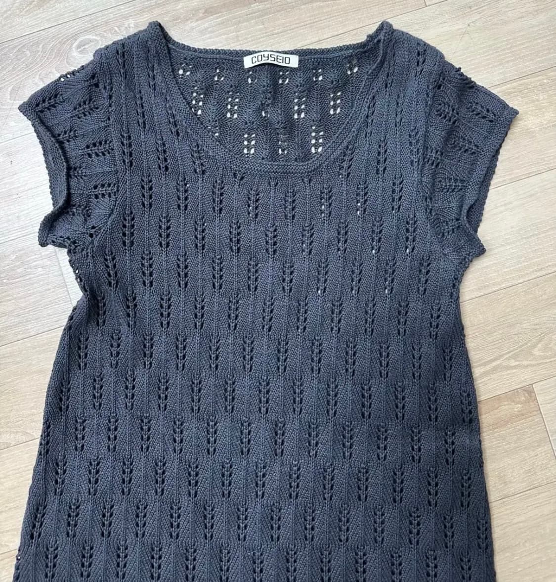 코이세이오 SCASI KNIT ONE PIECE CHARCOAL 상품이미지3