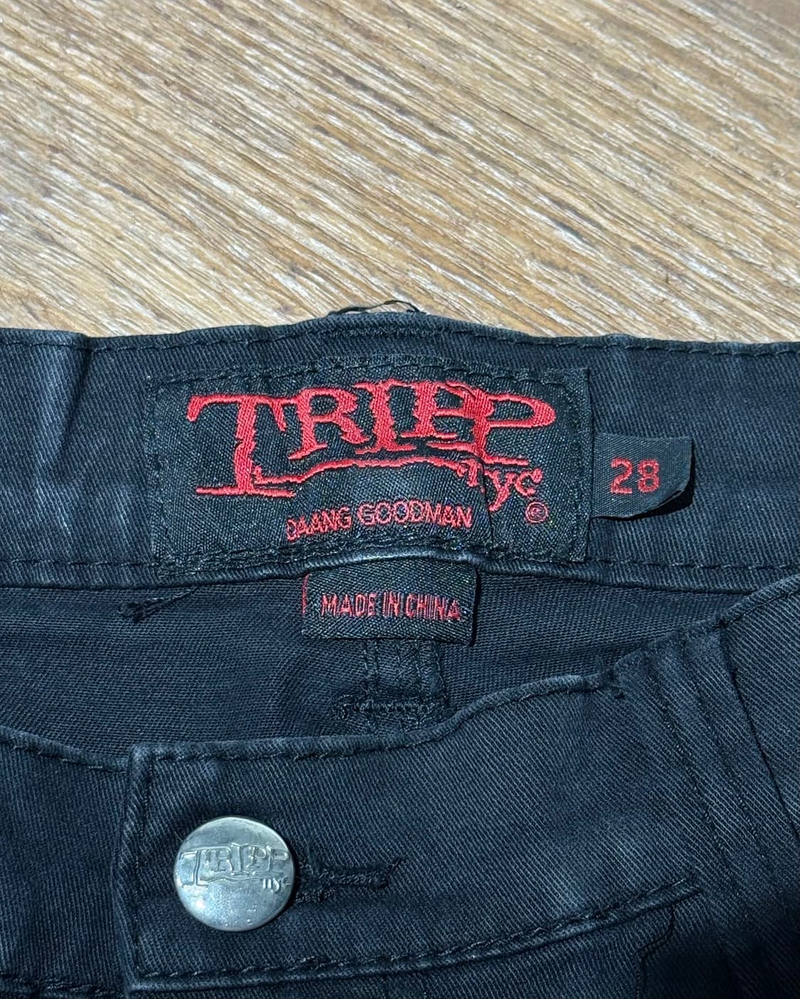 트립 nyc 블랙 본디지 지퍼 팬츠 상품이미지7