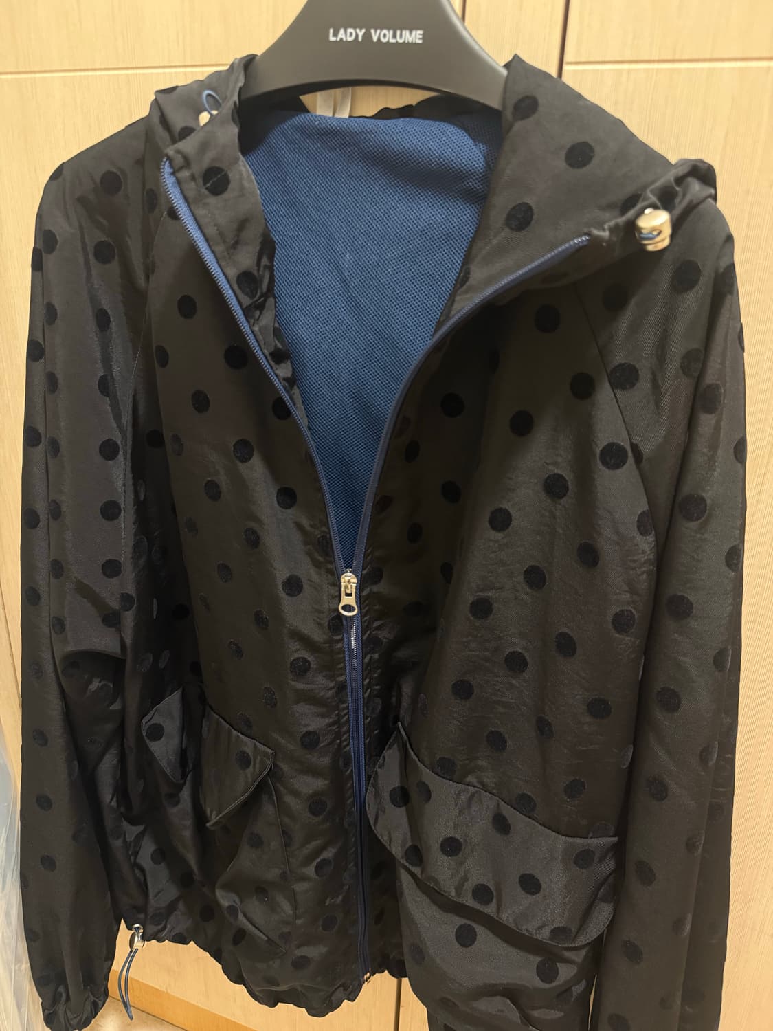 오헤시오 dot frill hooded windbreaker jumper 상품이미지5