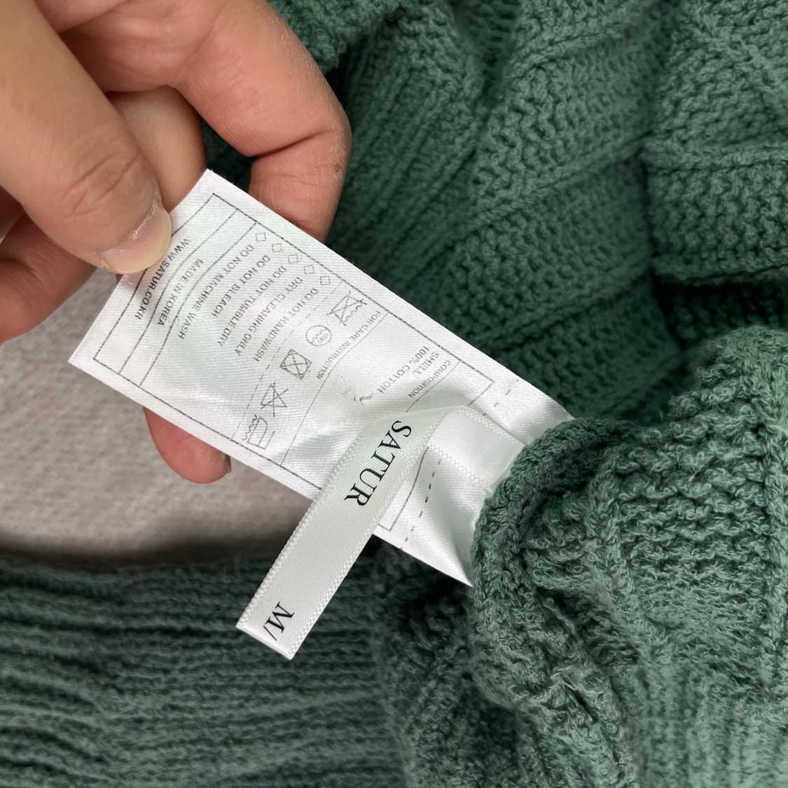 100 25s/s 세터 파로 오버 사이즈 부클 가디건 상품이미지4