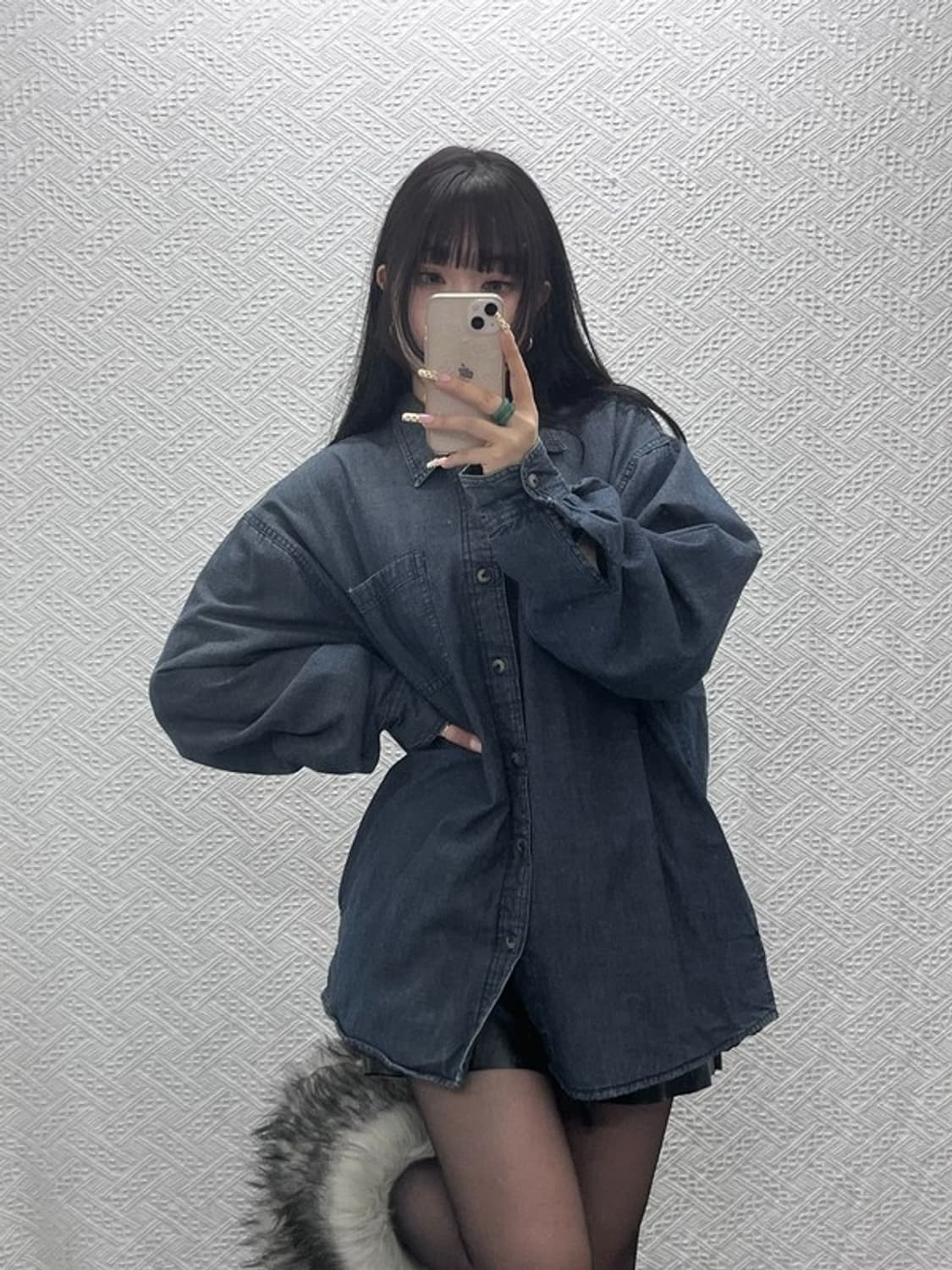 랭글러 빈티지 컨트리 모던시크 누빔 데님 셔츠 110 C09835 상품이미지1