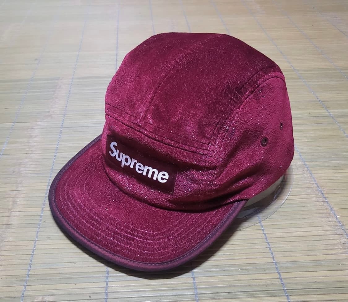 슈프림 벨벳 펄 캠프캡 상품이미지1