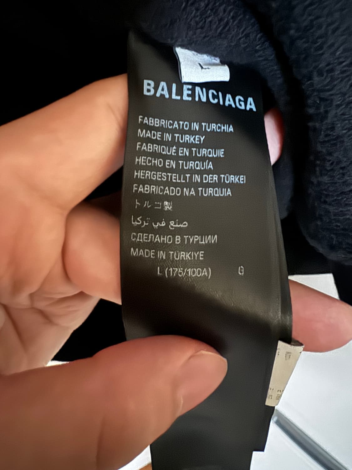 발렌시아가 블루종 블랙 스웨이드 자켓 상품이미지5