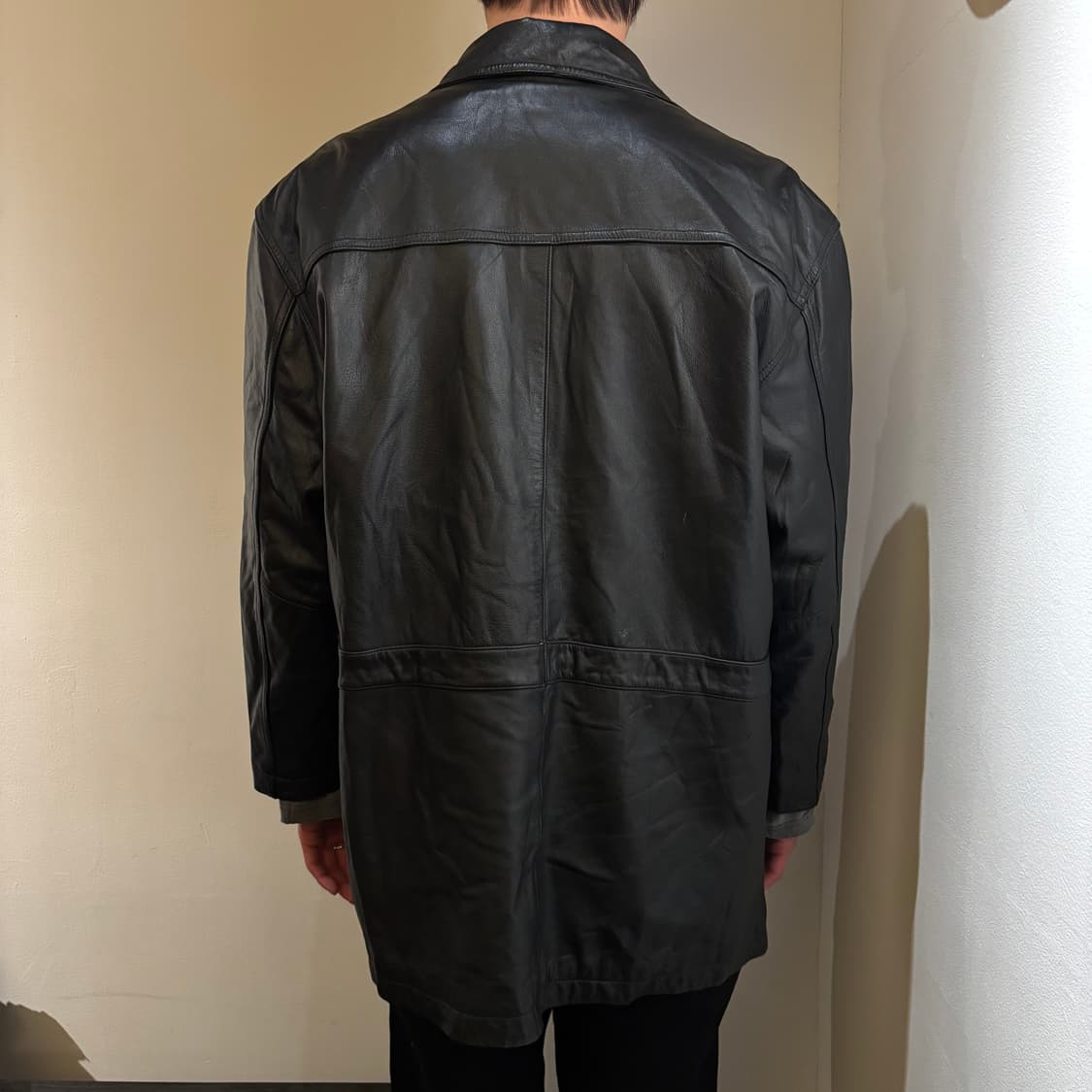 vtg cowhide snap carcoat 상품이미지7