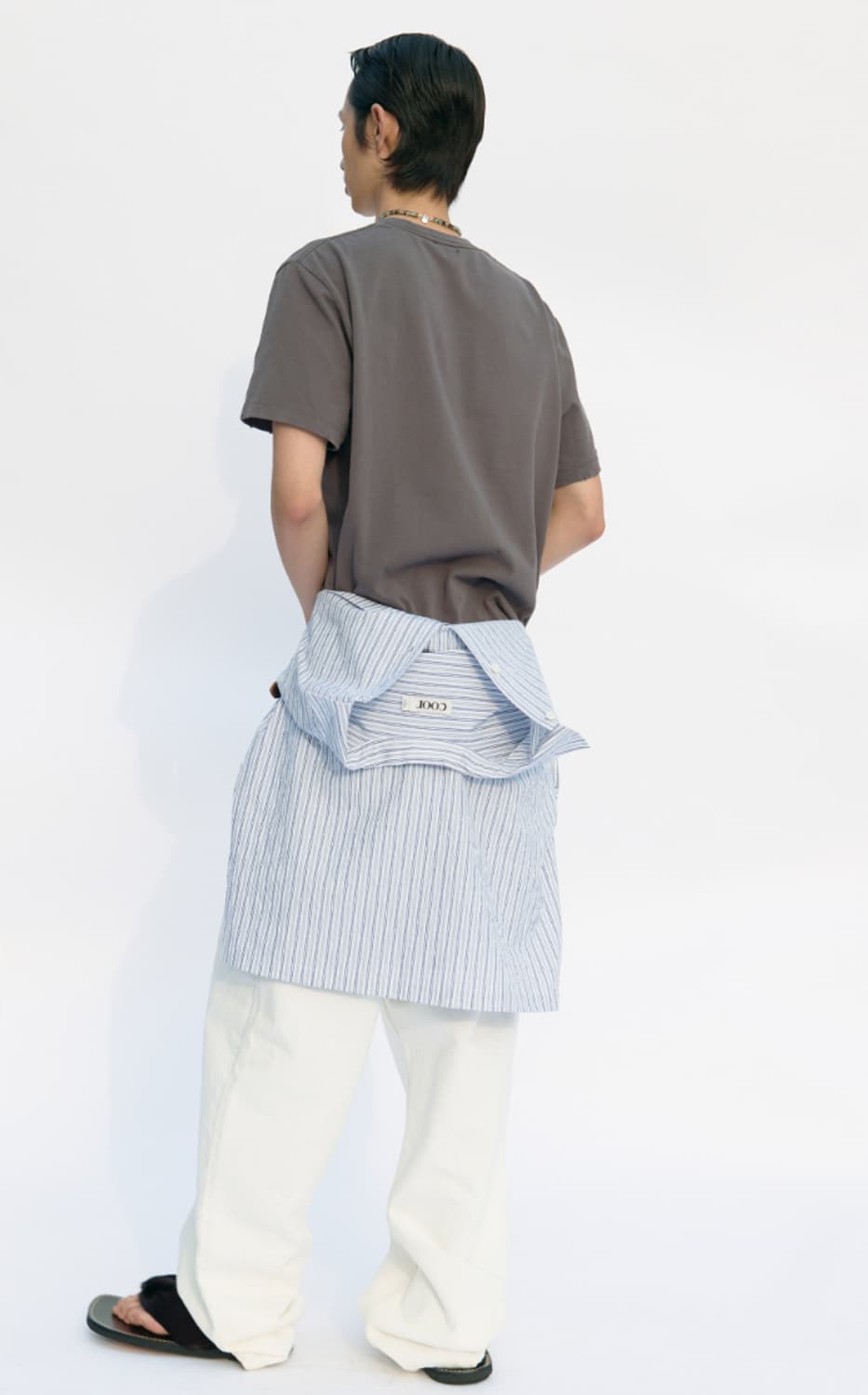 쿠어 데미지드 크롭 티셔츠 coor 상품이미지4