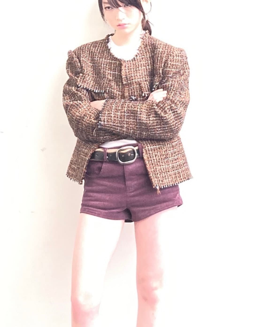 데어드 피넛 트위드 자켓 상품이미지3