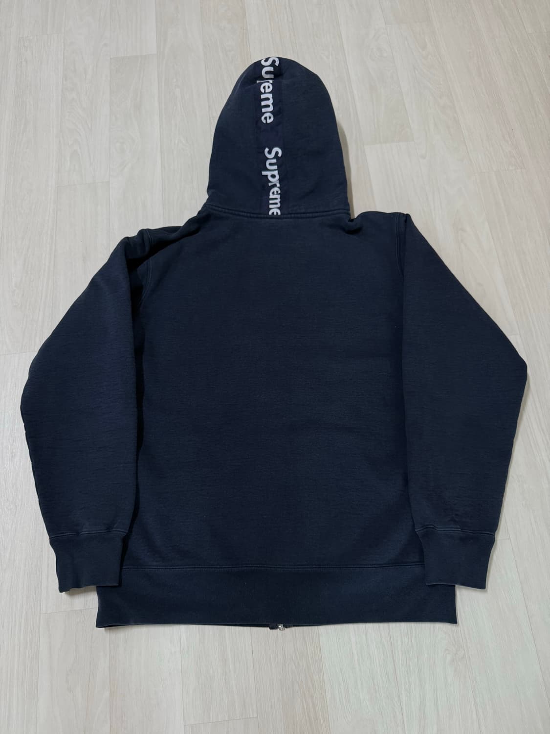 슈프림 14fw 로고 테입 후드집업 상품이미지2