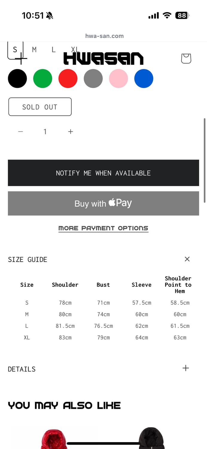 HWASAN 화산 크롭 더블넥 버블 패딩 핑크 상품이미지3