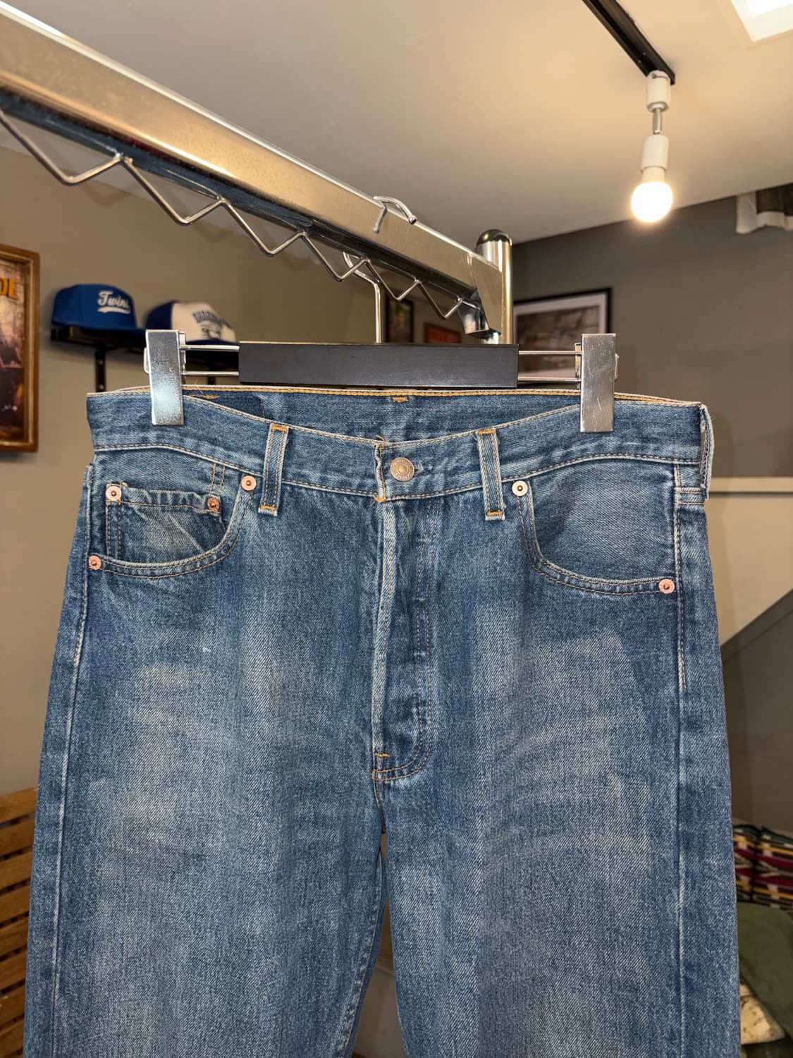 90’s Levi’s 501 USA denim middle washed  상품이미지5