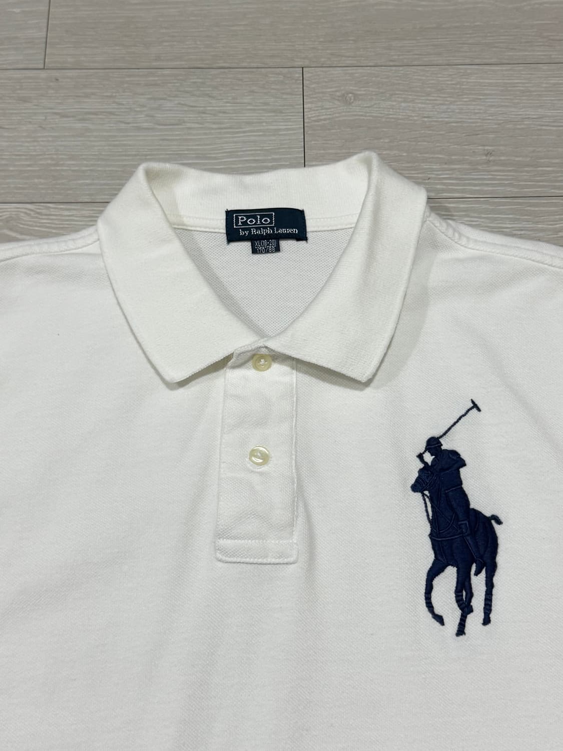 폴로 랄프로렌 빅포니 화이트 카라 반팔티 상품이미지2