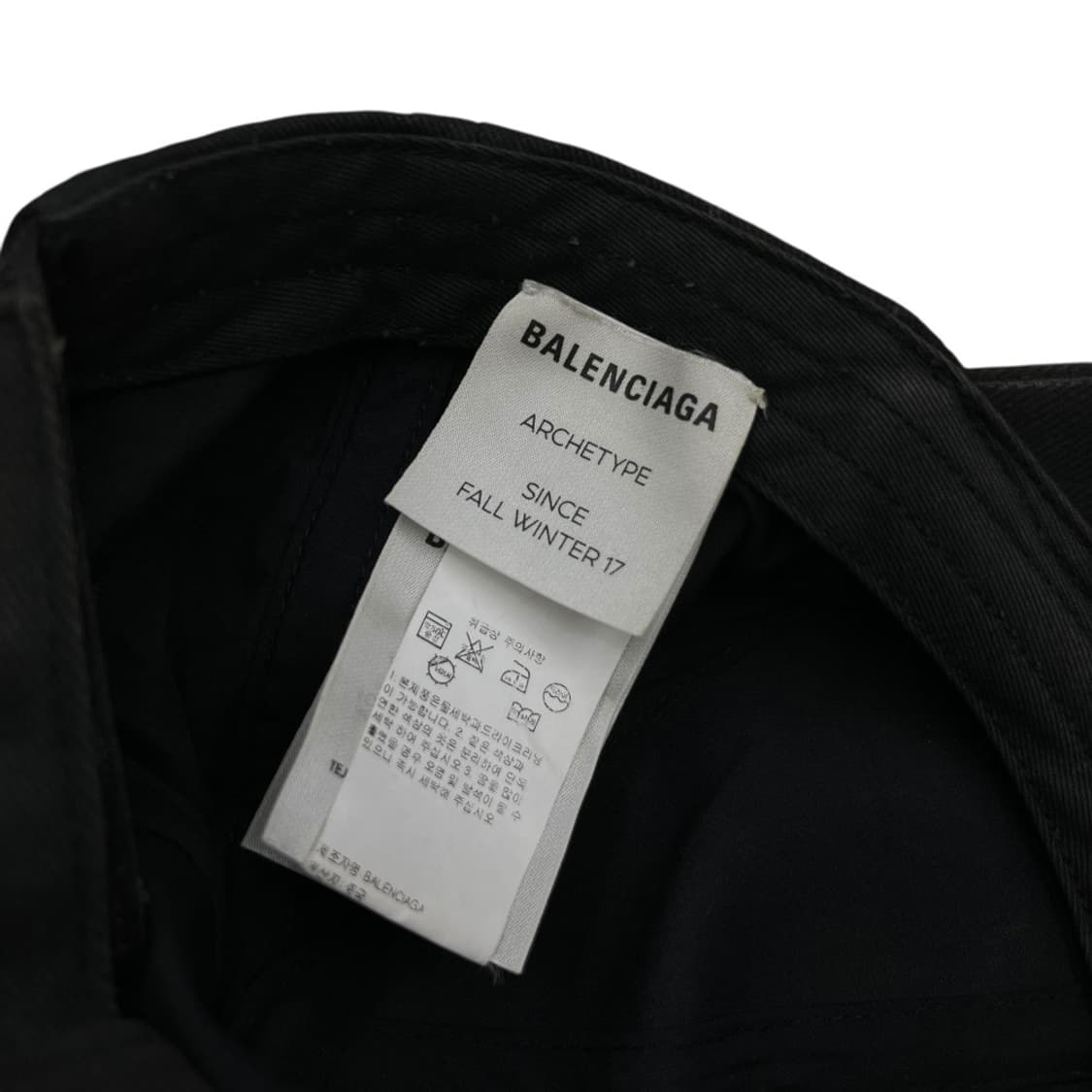 발렌시아가 웨이브 블랙 볼캡 상품이미지8