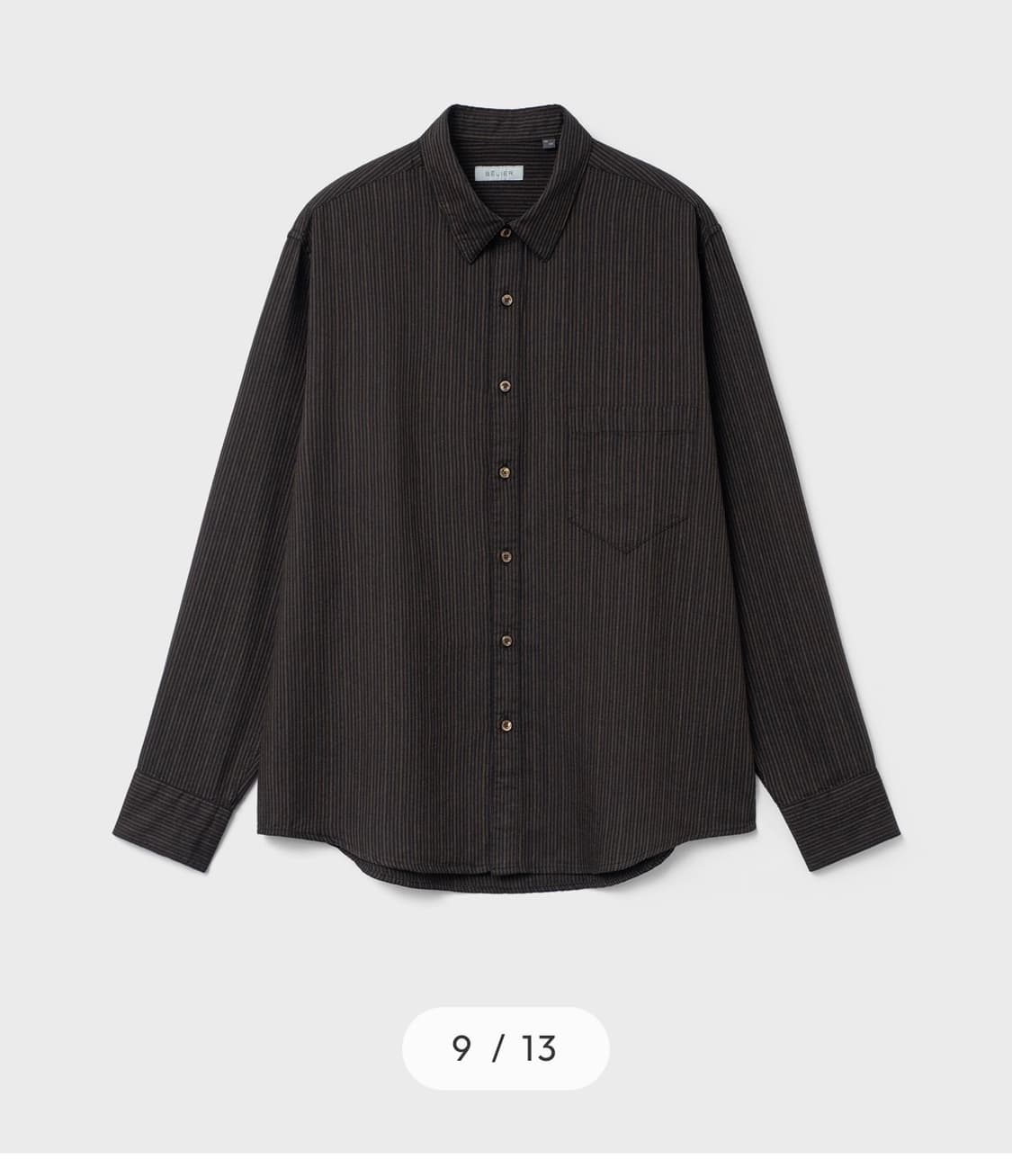 벨리에 치코 셔츠 - 블랙 멀티 스트라이프 05(105) 상품이미지1