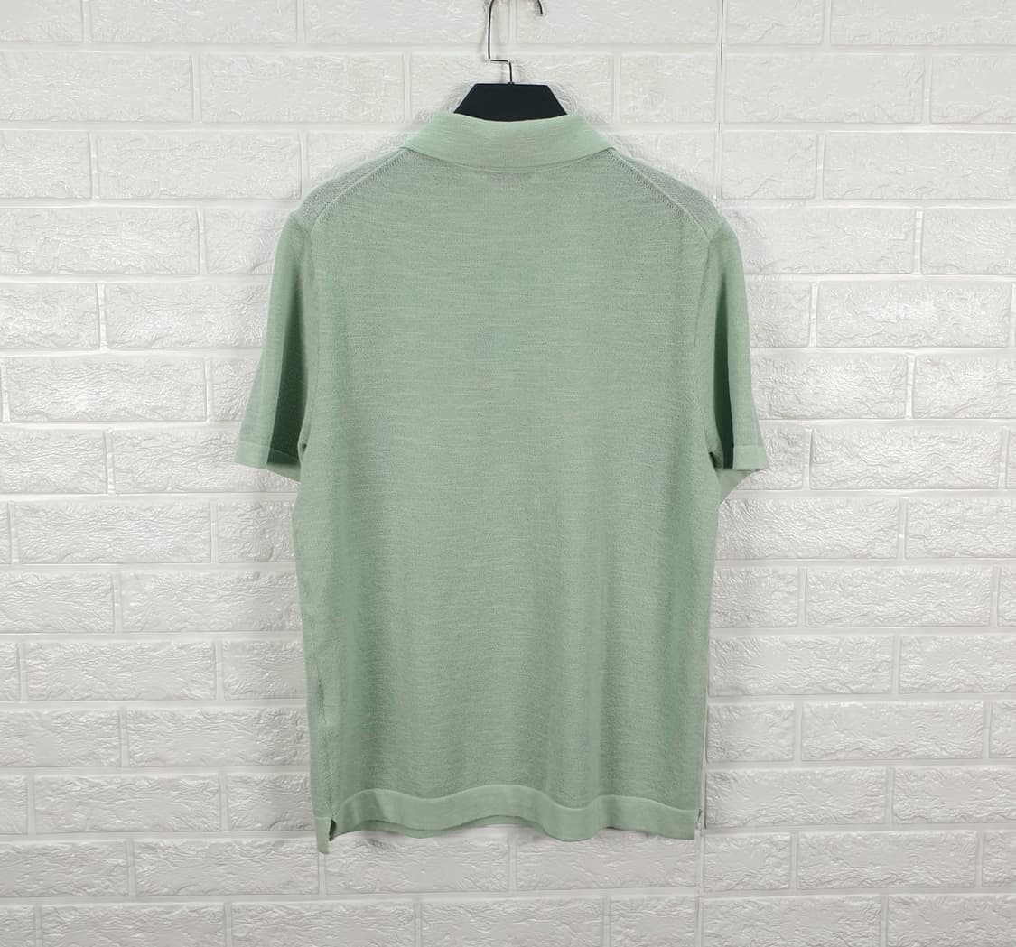 [100]올젠 카라 반팔 니트티 상품이미지5