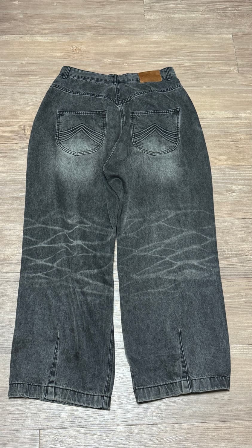 이티씨이 배기진 WASHED BAGGY JEAN (GREY)  상품이미지2