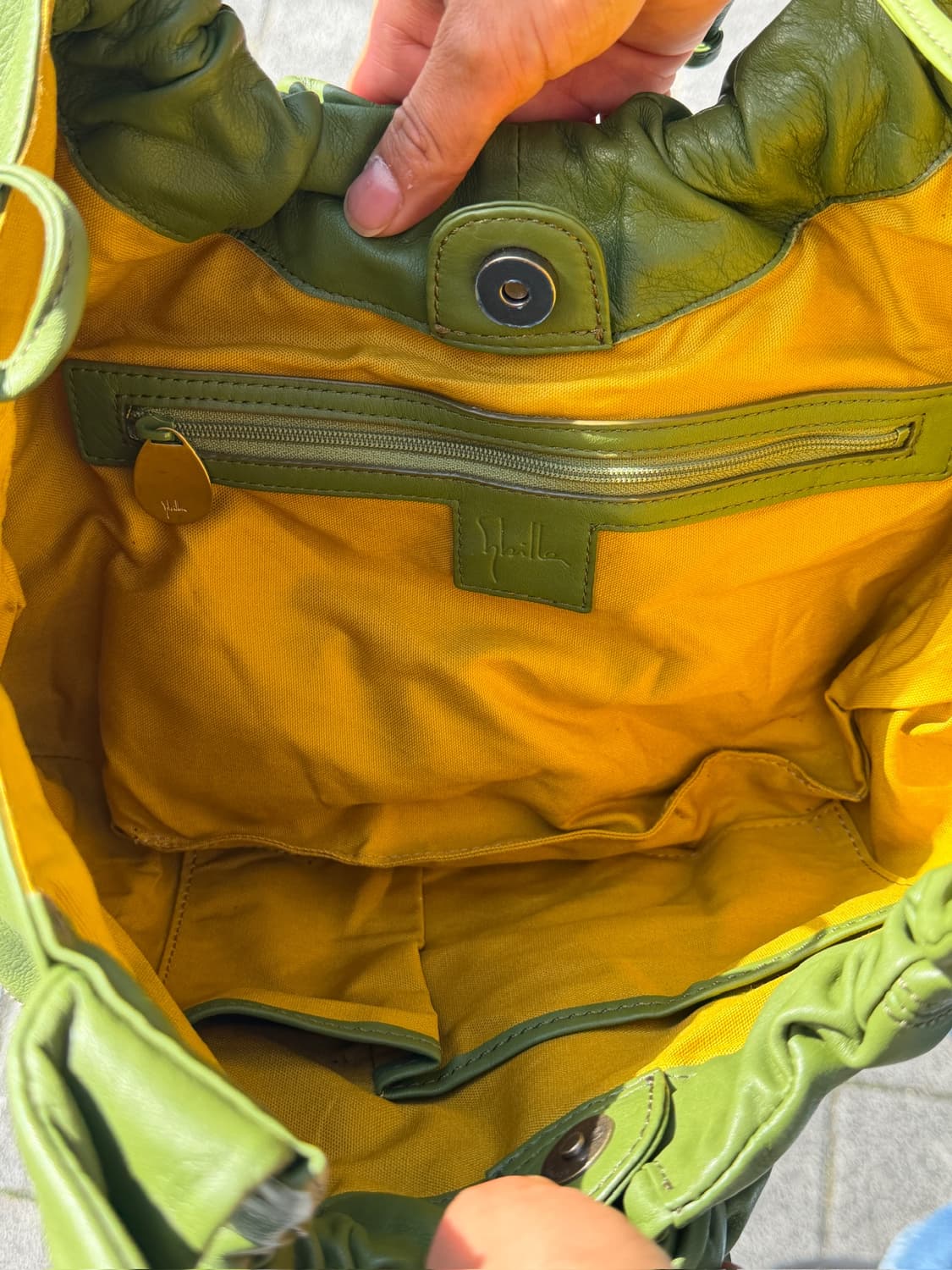 Sybilla Green Leather Bag(Made In Japan) 상품이미지9