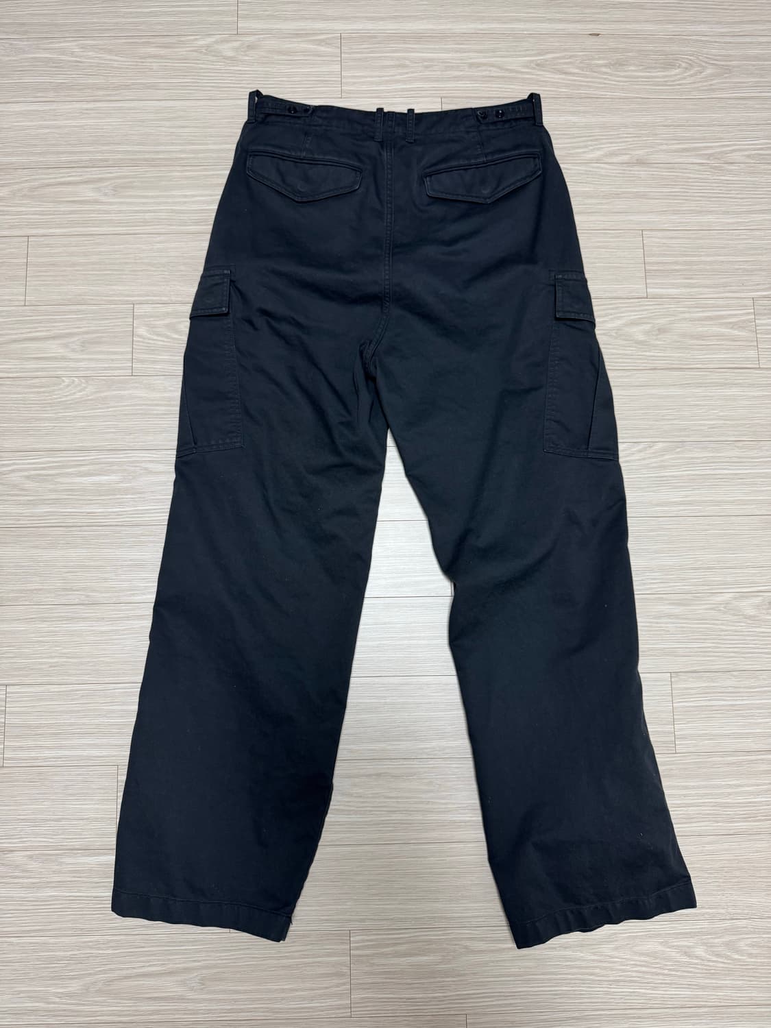 포터리 가먼트 워시드 카고 팬츠 블랙 1사이즈 판매합니다. 상품이미지2