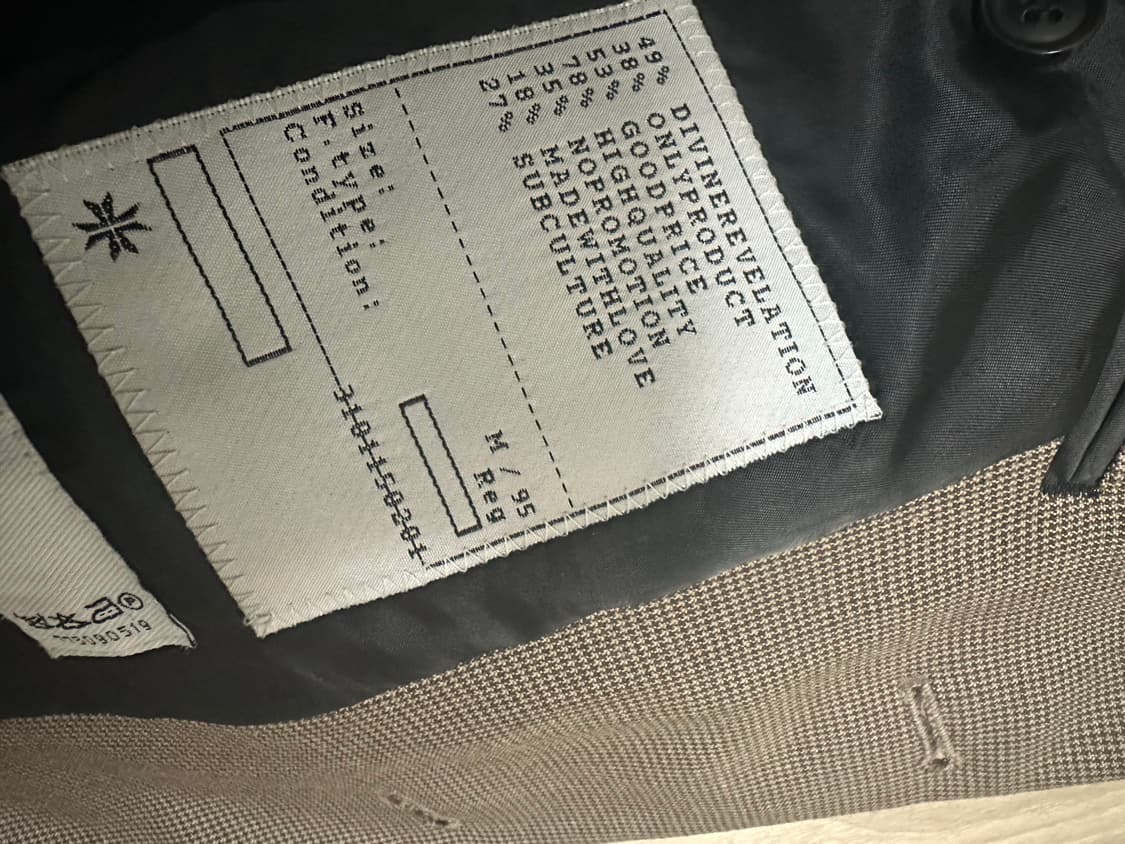 토니웩 잔체크 블레이저 M 상품이미지4