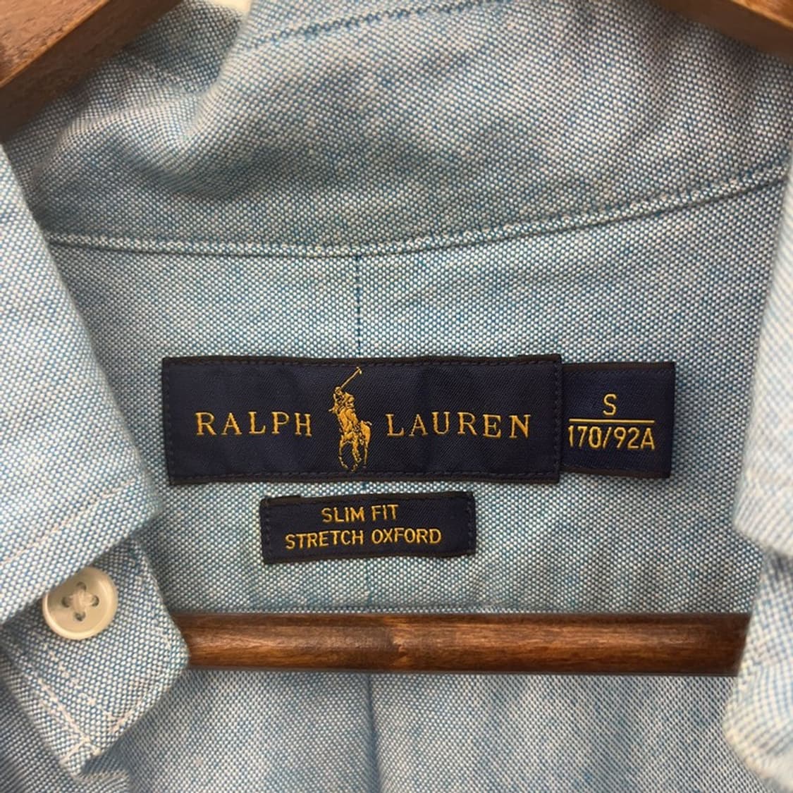 폴로 랄프로렌 멀티포니 옥스포드 파스텔 블루 셔츠 S C07025 상품이미지5