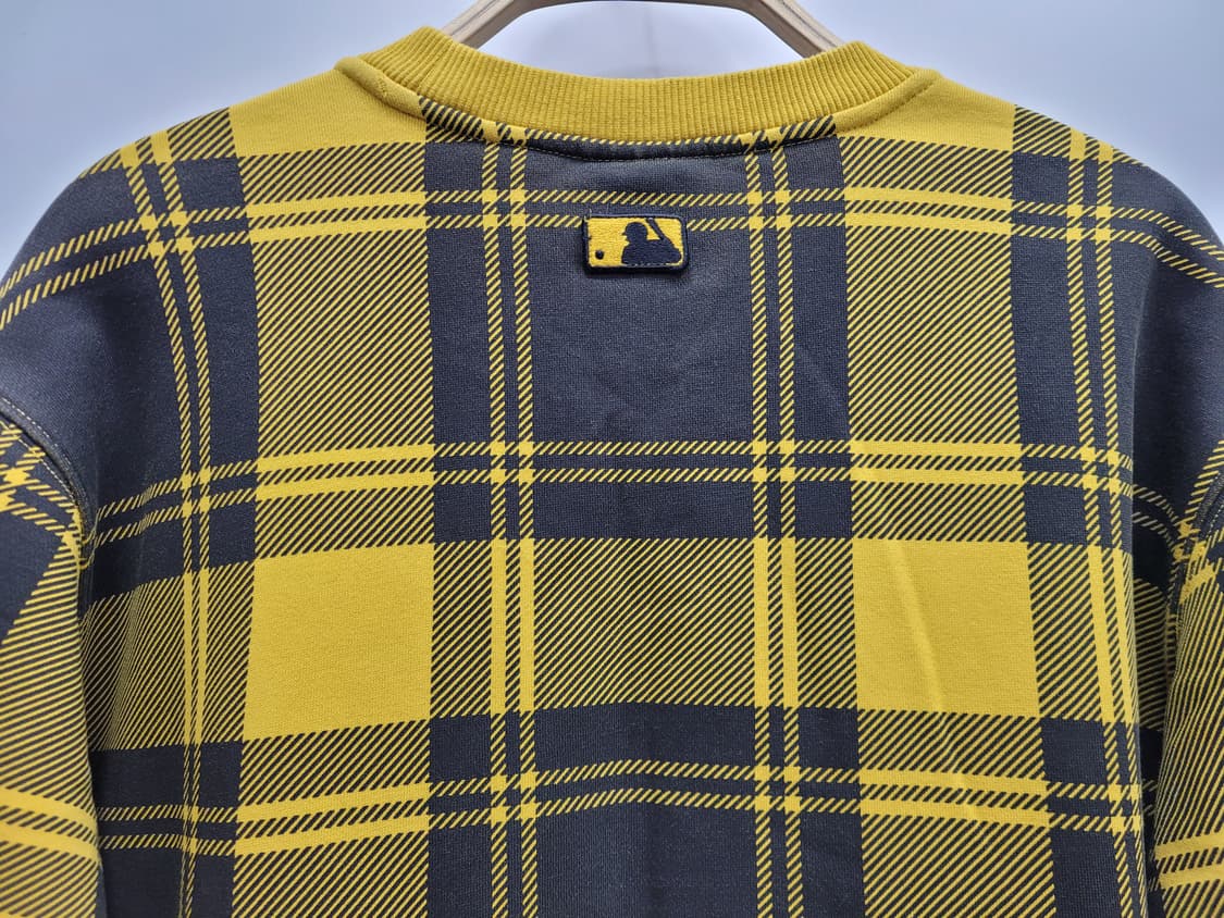 MLB 20FW 엠엘비 뉴욕양키즈 체크 오버핏 맨투맨 / 100 (L)
 상품이미지5