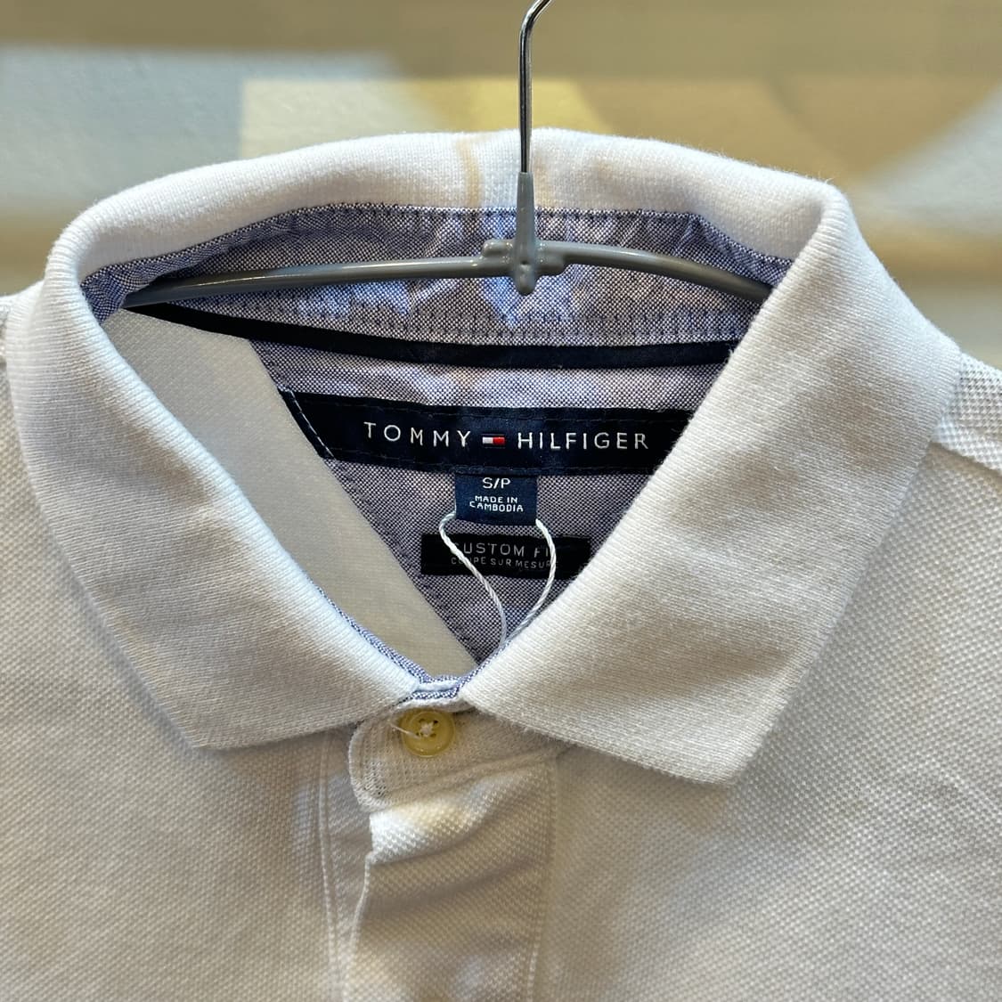 타미힐피거 화이트 반팔 카라티 S 상품이미지3