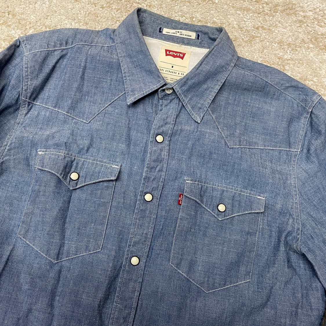 [M] Levi’s 리바이스 웨스턴 샴브레이 셔츠 상품이미지2