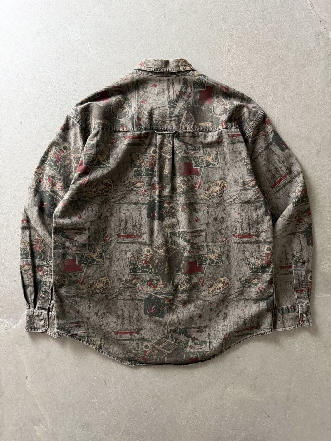 90s Eddie Bauer Scenic Artwork Shirt 상품이미지4