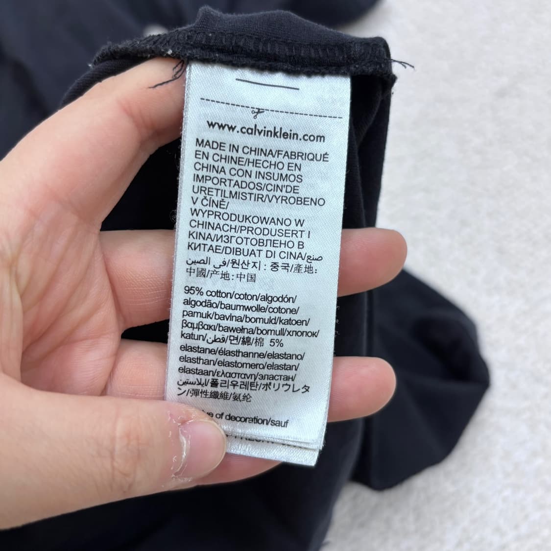 XL 캘빈클라인 빅로고 반팔 티셔츠 0410E 상품이미지4