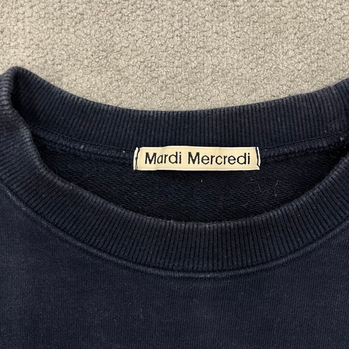 마르디메크르디 맨투맨 네이비 상품이미지4