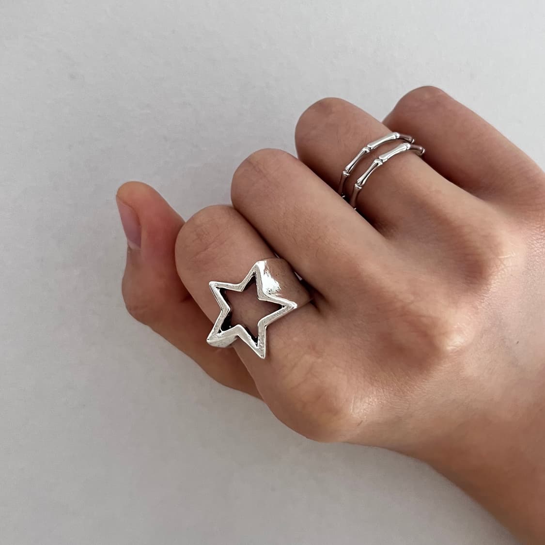 스타 볼드 반지 상품이미지2