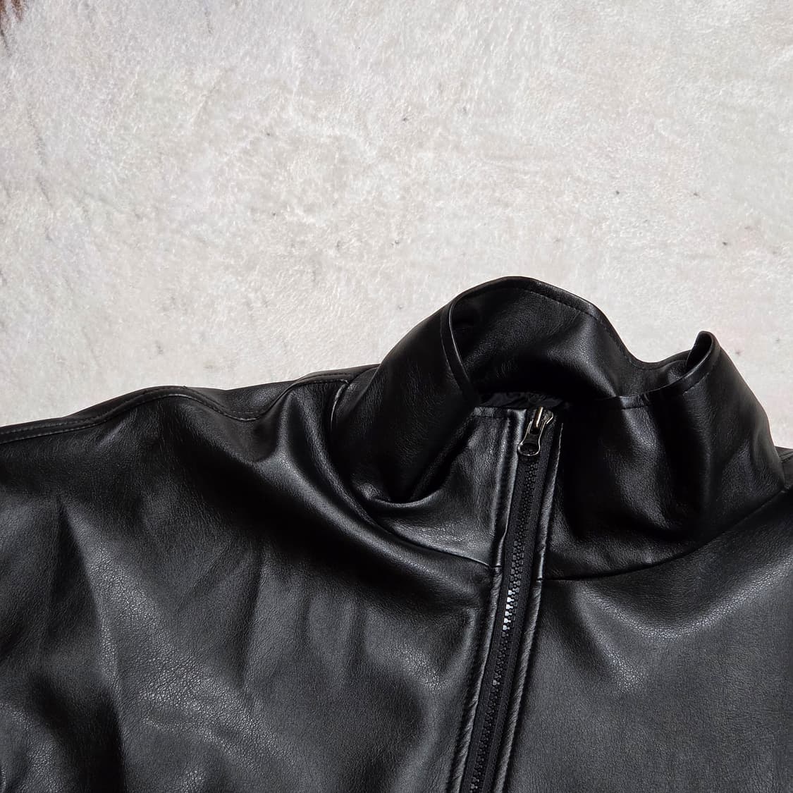 빈티지 투웨이 투포켓 오버핏 에코레더 자켓 상품이미지2