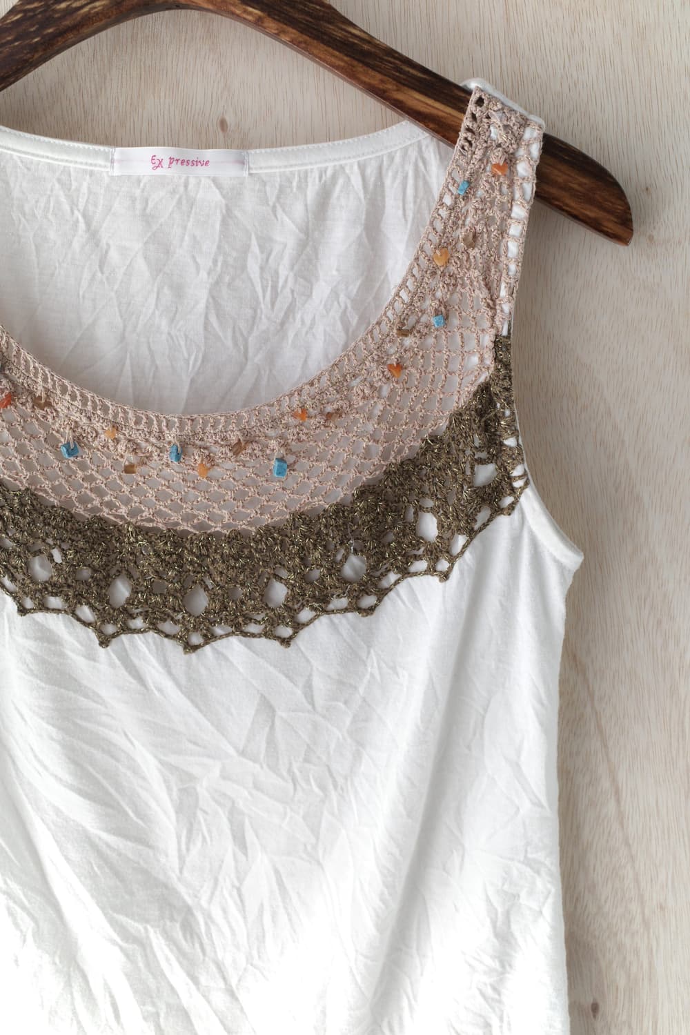 beads crochet sleeveless 상품이미지2