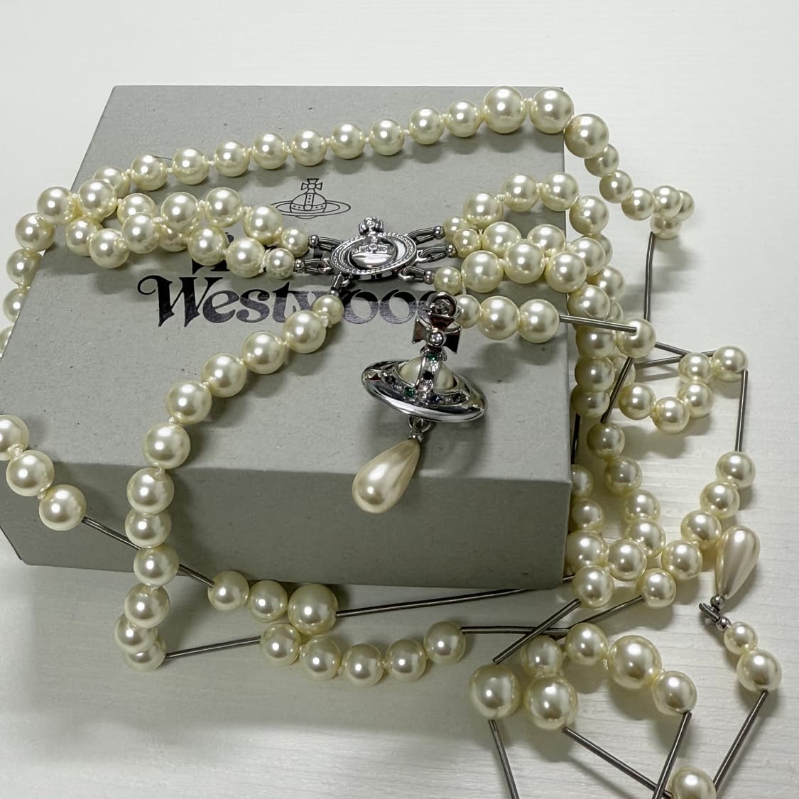 비비안웨스트우드 진주 펄 드롭 목걸이 상품이미지1