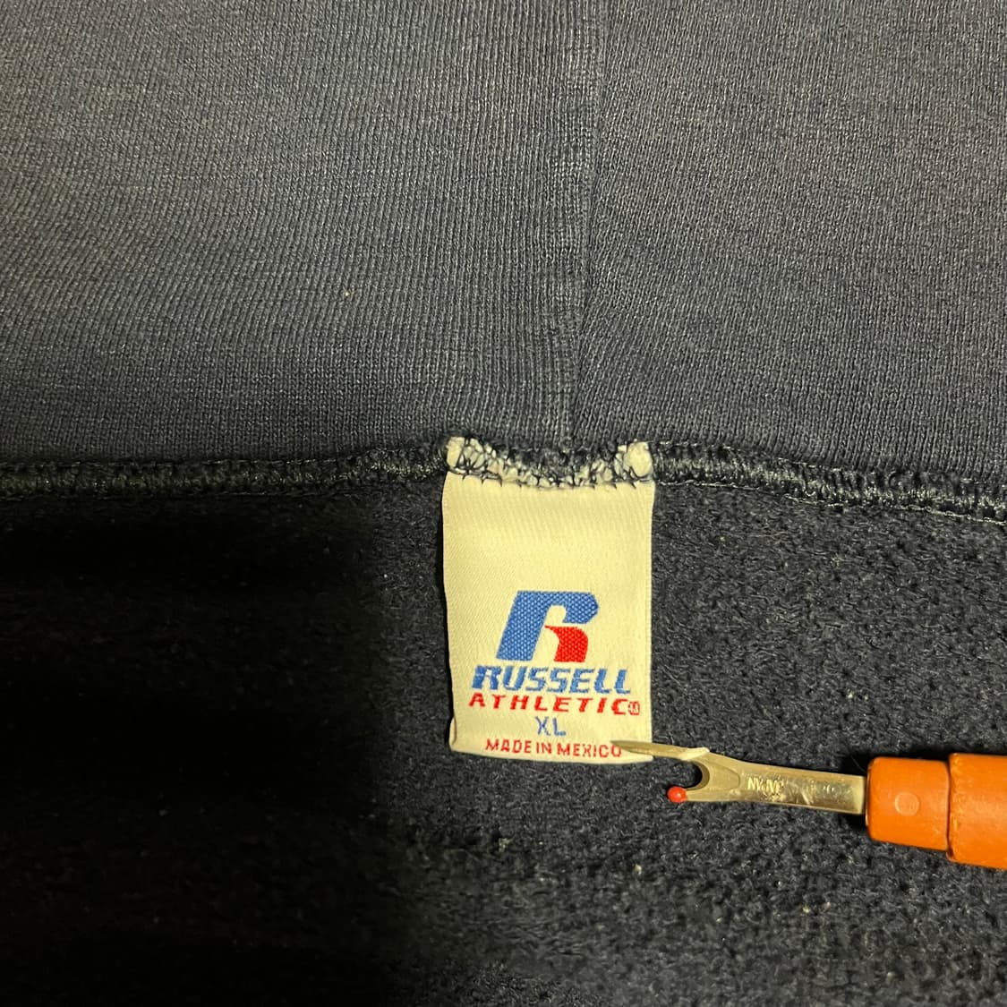 [XL] 00s 빈티지 페이디드 러셀 후드집업 네이비 상품이미지7