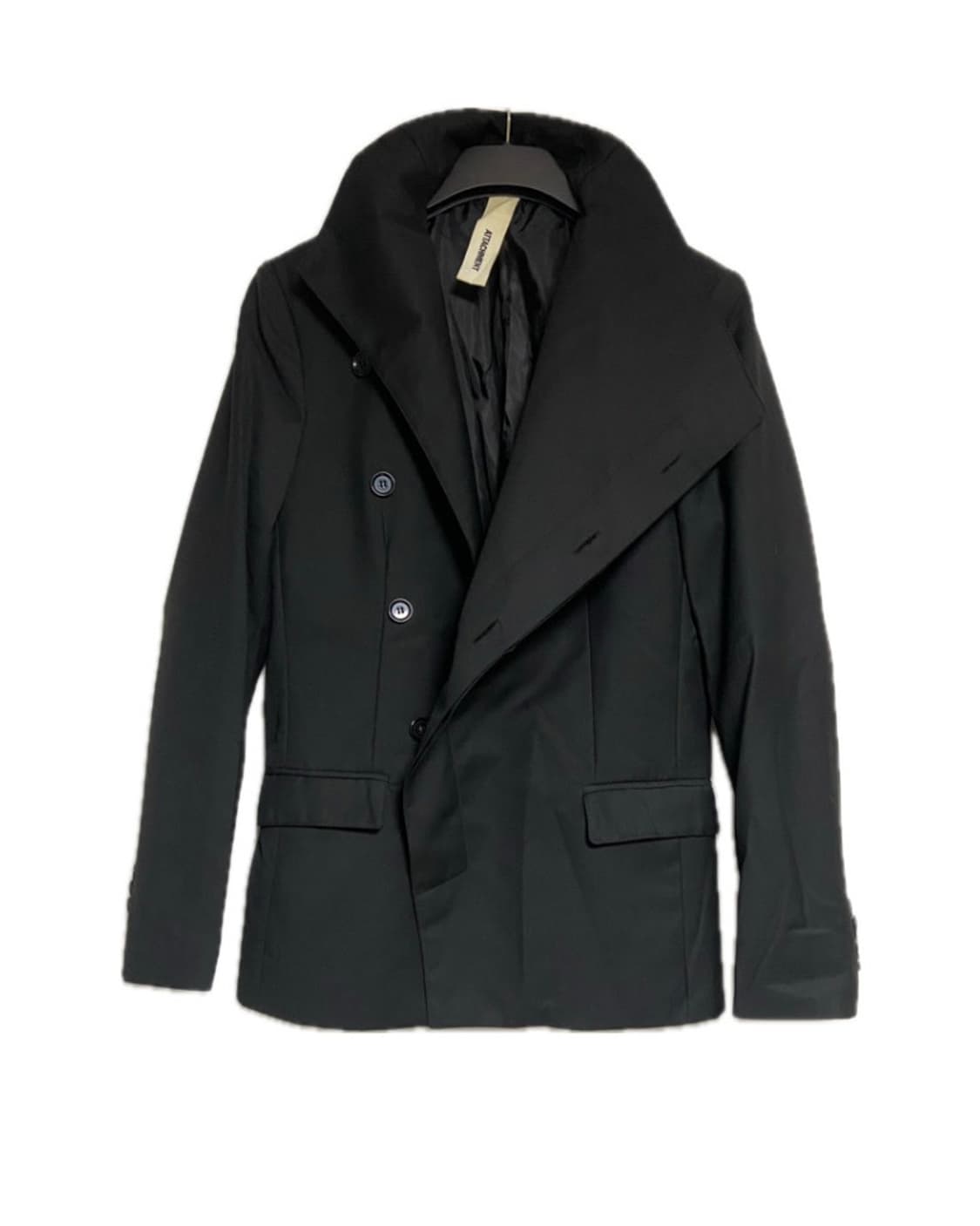 어태치먼트 비대칭 사선 랩 자켓 상품이미지5