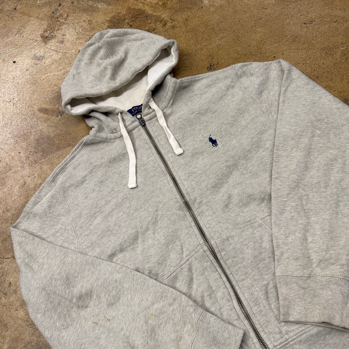 폴로 랄프로렌 그레이 후드집업 상품이미지1