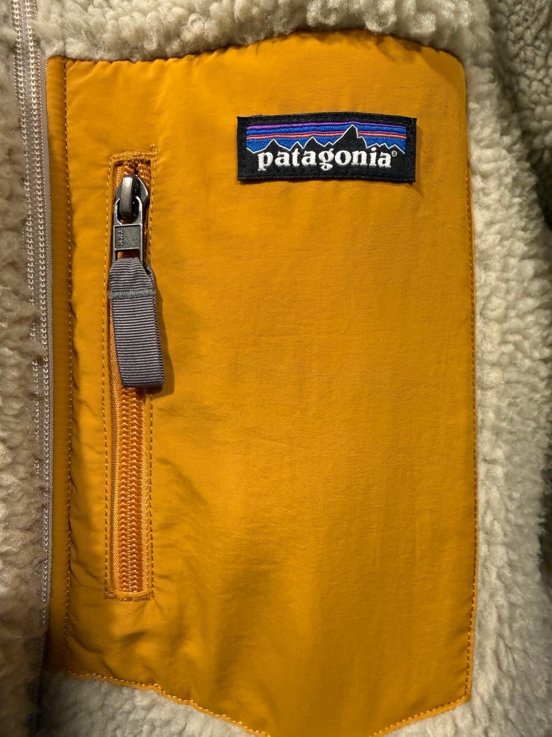 파타고니아 레트로X 플리스(후리스) 펠리컨 골드 S 상품이미지3