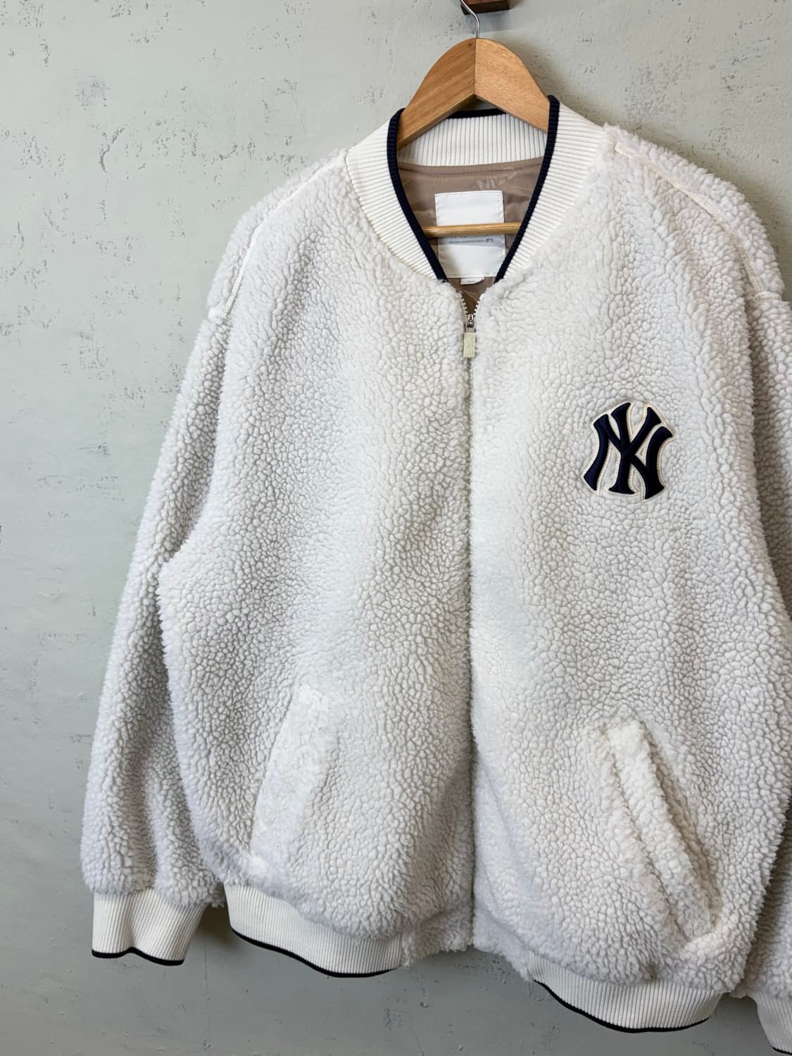 MLB 엠엘비 뉴욕양키즈 오버핏 후리스 자켓 상품이미지5
