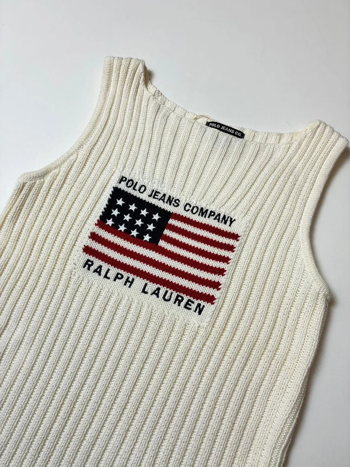 폴로진스 00's 성조기 니트 슬리브 리스 PN8355 상품이미지3