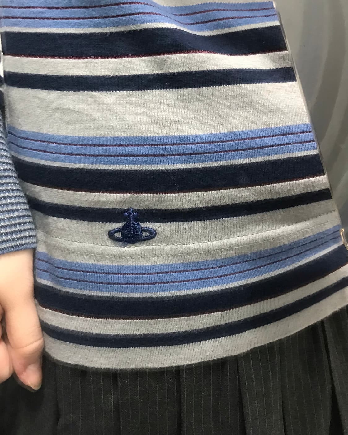 비비안웨스트우드 레드라벨 드레이핑 스트라이프 티 상품이미지5