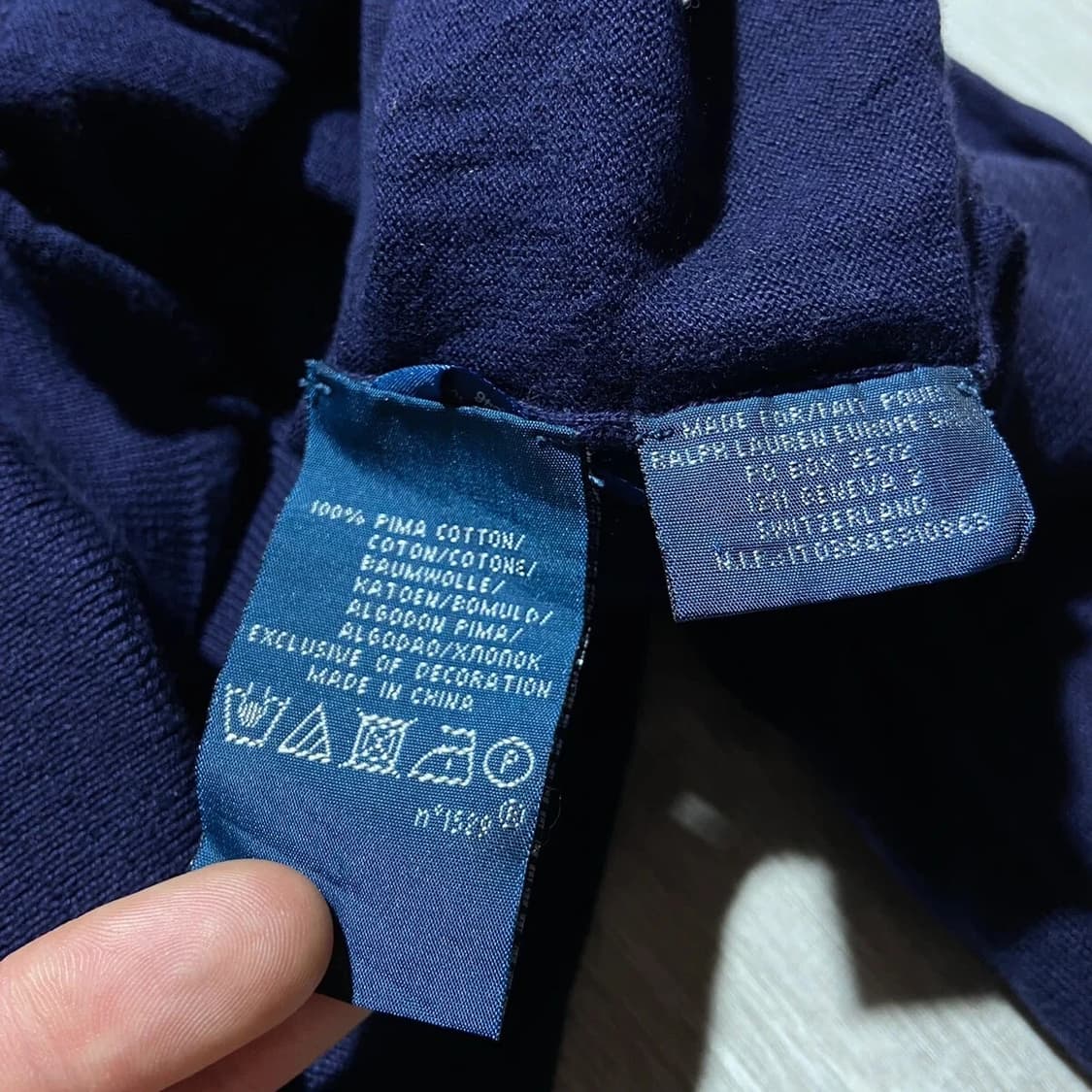 폴로 랄프 로렌 피마 코튼 네이비색 가디건 상품이미지8