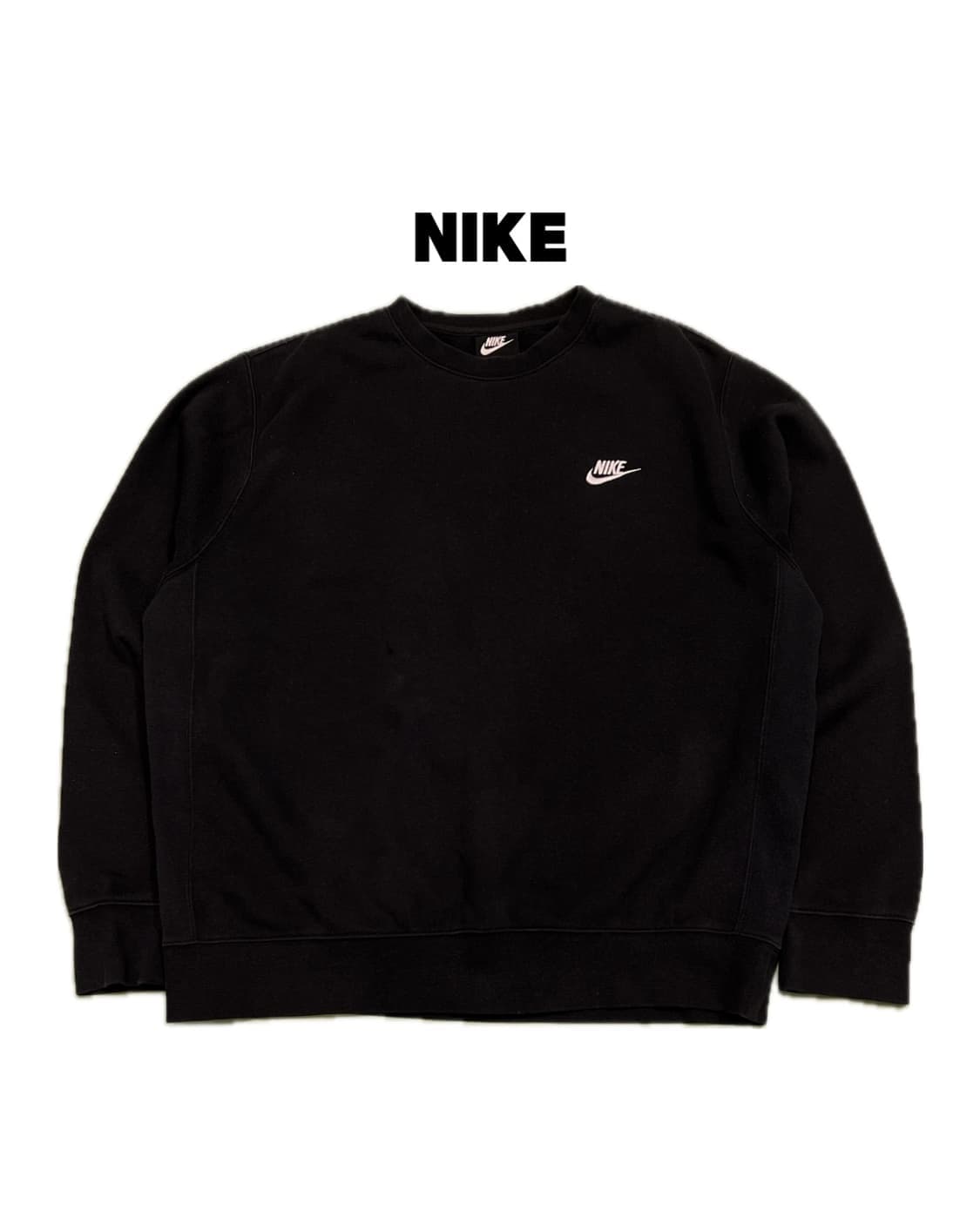 (L) 나이키 퓨추라 기모 맨투맨 블랙 상품이미지1