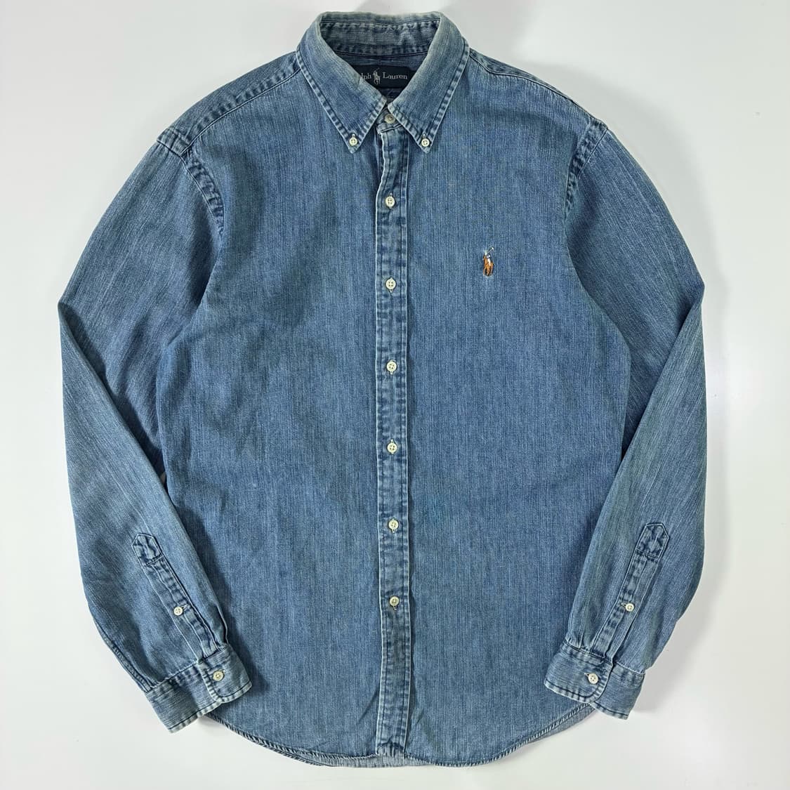 Polo   폴로 랄프로렌 자수 코튼  샴브레이 셔츠   상품이미지1