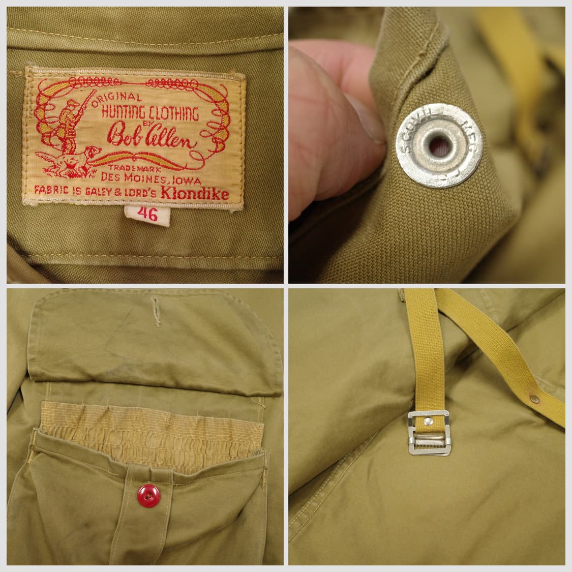 50s 밥알렌 빈티지 헌팅자켓 클론다이크 46 상품이미지6
