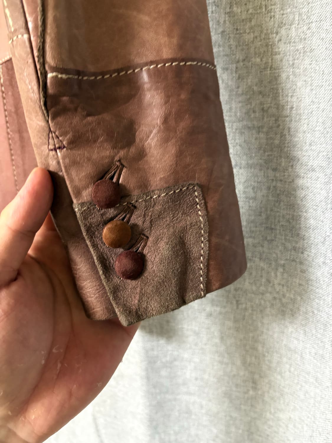 Number Nine 01ss 레더패치 블레이저 자켓 2 상품이미지6