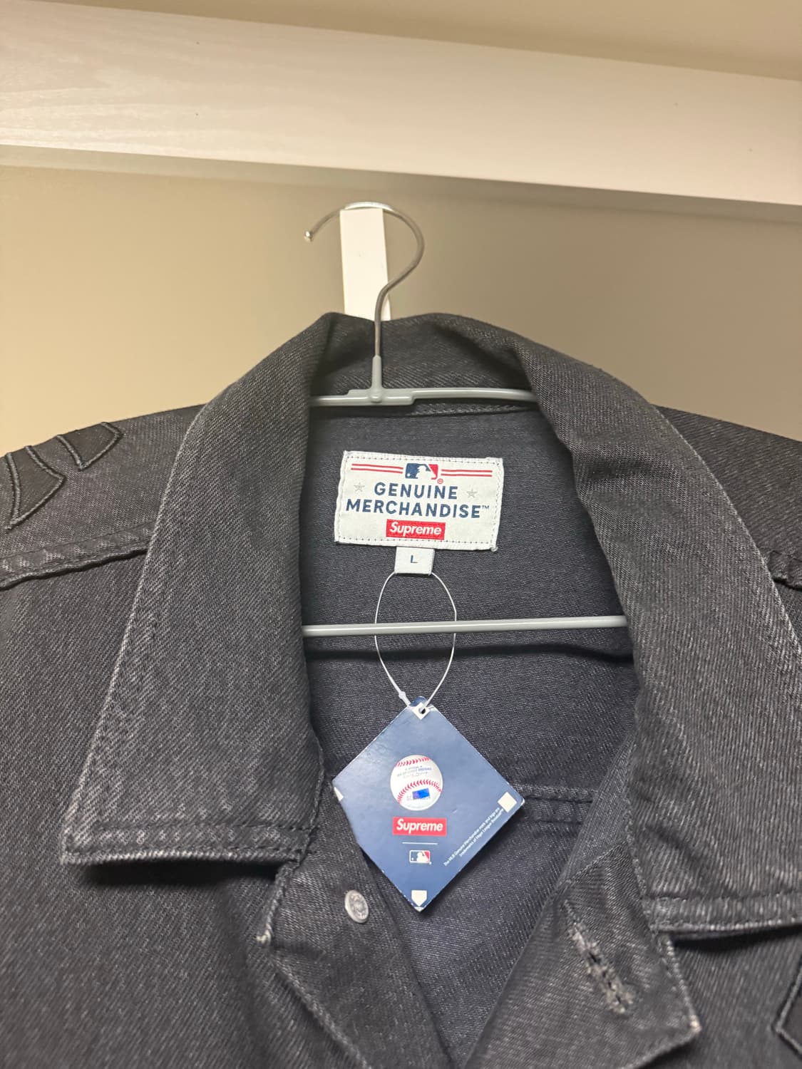 슈프림 x NY 양키스 데님 트러커 자켓 L 상품이미지1